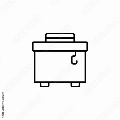 trash bin icon sign vector