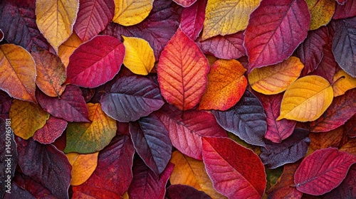 Vibrant autumn leaves photo