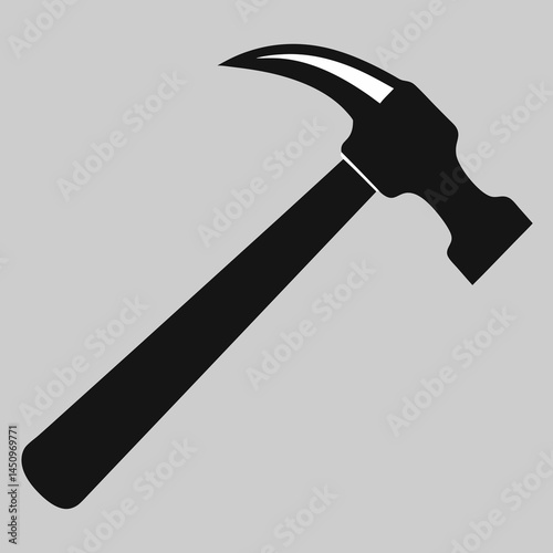 hammer Vector icon illustration silhouette Graphics design image white background