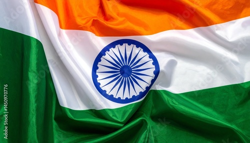 waving flag of india