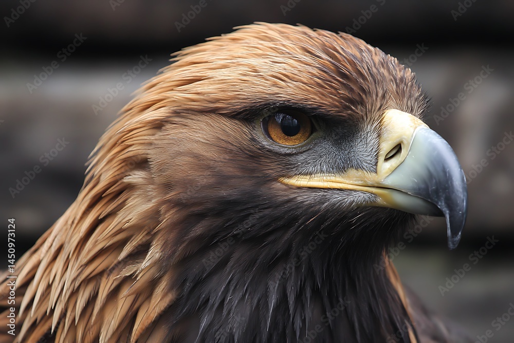 Fototapeta premium Golden eagle soaring north aquila chrysaetos 