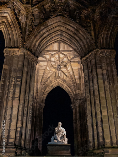Obraz na płótnie Scott Monument. Edinburgh, Scotland, United Kingdom w salonie