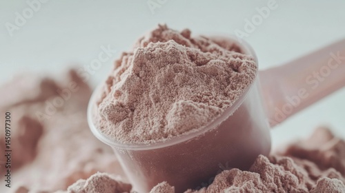Whey Protein Powder in Plastic Measuring Scoop Ult