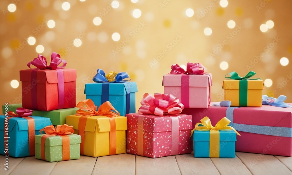 Obraz premium 선물세트 선물꾸러미 어린이날,화이트데이,발렌타인데이,어버이날,크리스마스