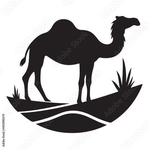  silhouette vector of a camel