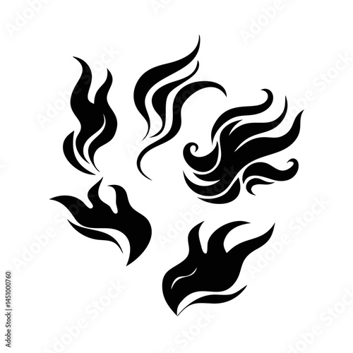 Abstract Dark Background With Smoke Like Swirls Texture Digital Art Pattern