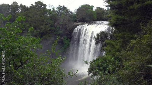 Rainbow Falls waterfall in Kerikeri, Bay of Islands, New Zealand

