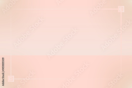 Elegant light pink gradient background template with a glossy transparent frame. Perfect for product mockups, elegant background, invitations, and minimalist design themes.