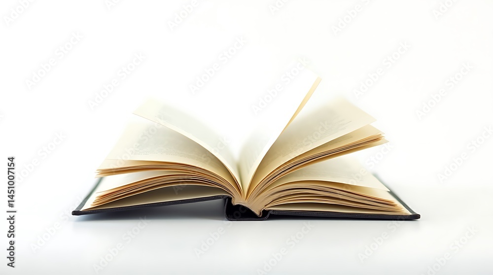 Open book on white background for reading education knowledge literature library study concept 100 Open book on white background for reading education knowledge literature library study concept 100