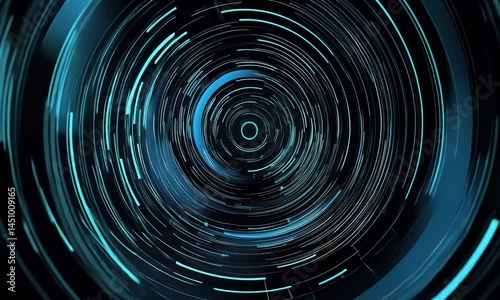 Abstract Circular Digital Technology Design Animation Video Animation 2D Graphic Illustrations And Visualization Backgrounds Motion Graphics Digital Art Futuristic Display Animation Geometric