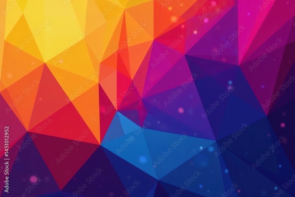 Obraz premium Geometric abstract design with sharp angles and vibrant hues, repeat, minimal