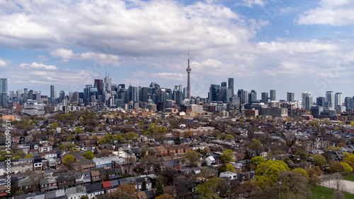 Photography Aerial view of downtown Toronto.