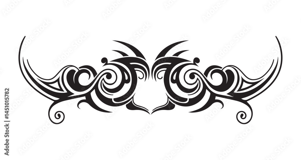 Fototapeta premium Flat design tribal tattoo