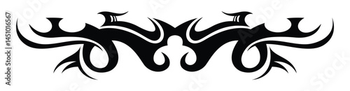 Flat design tribal tattoo