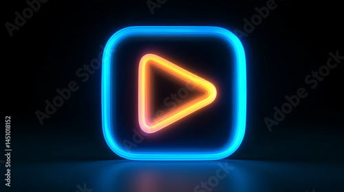 glowing neon sign
