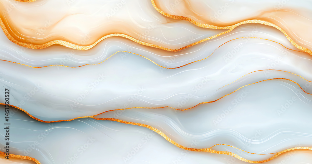 White gold marble texture pattern background with high resolution design for cover book or brochure, poster, wallpaper background or realistic business