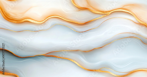 White gold marble texture pattern background with high resolution design for cover book or brochure, poster, wallpaper background or realistic business
