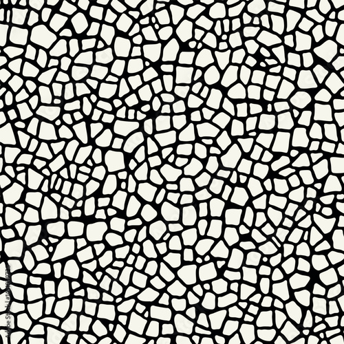 Vector seamless pattern. Abstract spotty texture. Natural monochrome design. Creative background with rounded spots. Decorative organic swatch.