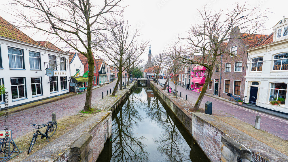 Fototapeta premium Beautiful view of downtown Edam, North Holland Province, Netherlands