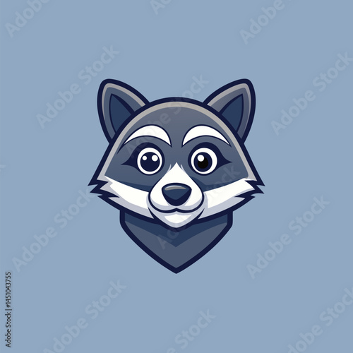 Raccoon Icon: A charming raccoon face, the essence of woodland creature, rendered in simple lines. Its features evoke a playful, curious, and approachable persona.