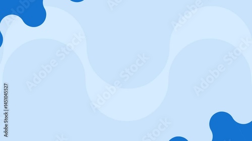 Animated blue and white background with curve pattern for banner  copy space area