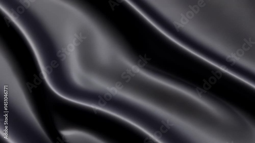 Dark Silk Drape: Luxurious, dark silk fabric gracefully drapes and folds, creating a dramatic play of light and shadow, texture and sheen.