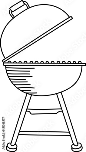 Barbecue Grill Line Drawing