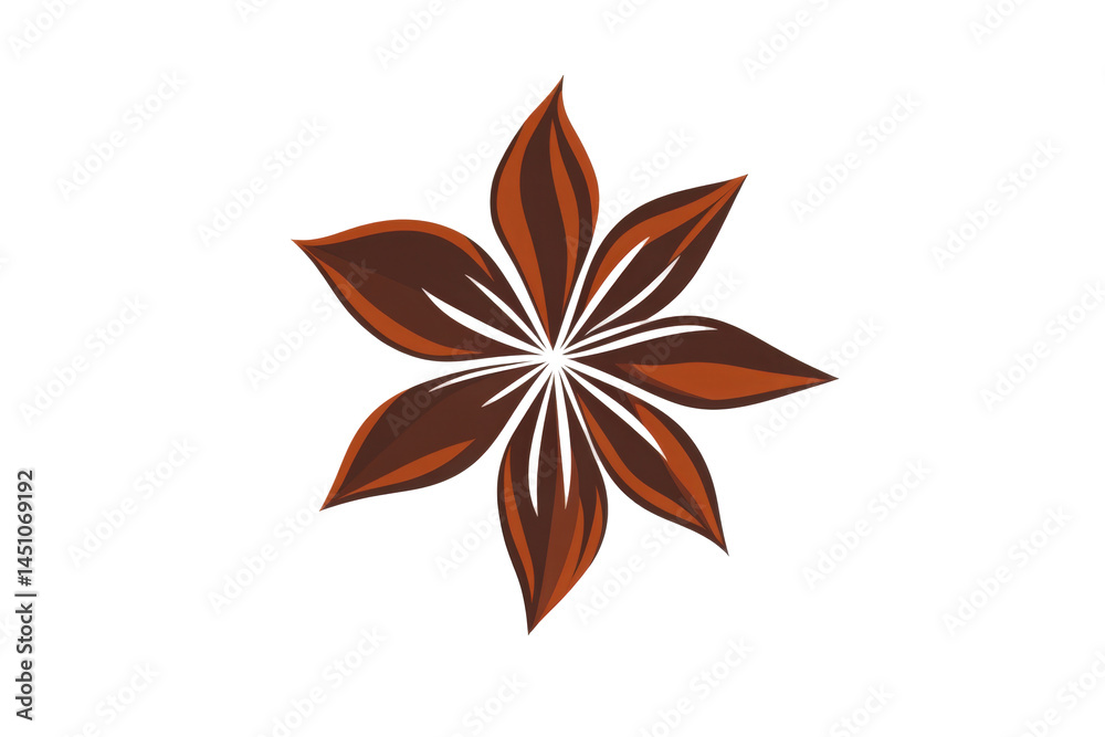 A star-shaped seed pod with reddish brown hues ideal for spice or decoration uses A star-shaped seed pod with reddish brown hues ideal for spice or decoration uses
