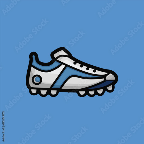 Soccer or football shoes illustration clip art design vector