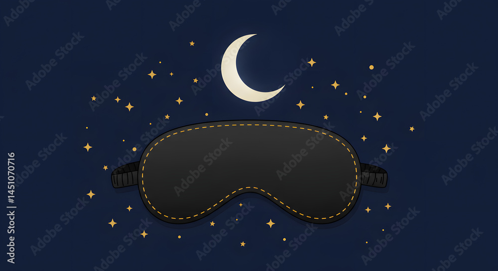 Naklejka premium Sleep and relaxation icons with sleeping mask