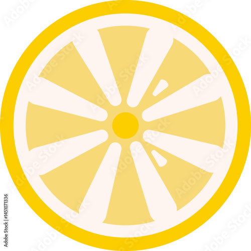 Geometic Lemon Slice Graphic