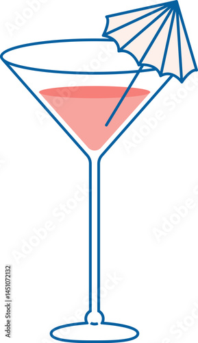 Cocktail Glass Summer Drink