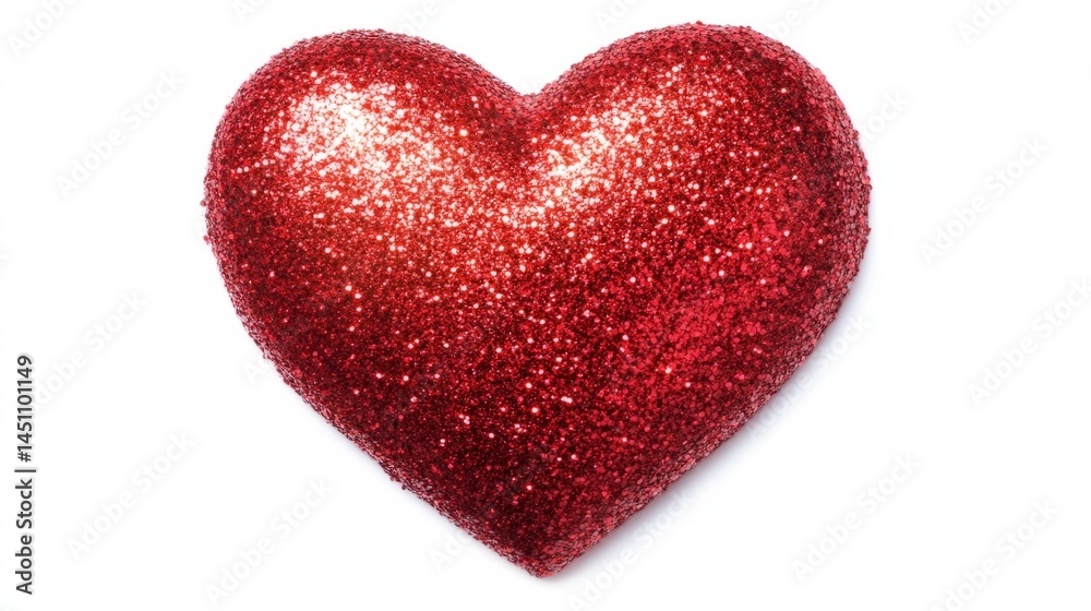 Obraz premium Metallic red nail polish with heart texture on a white background generative ai
