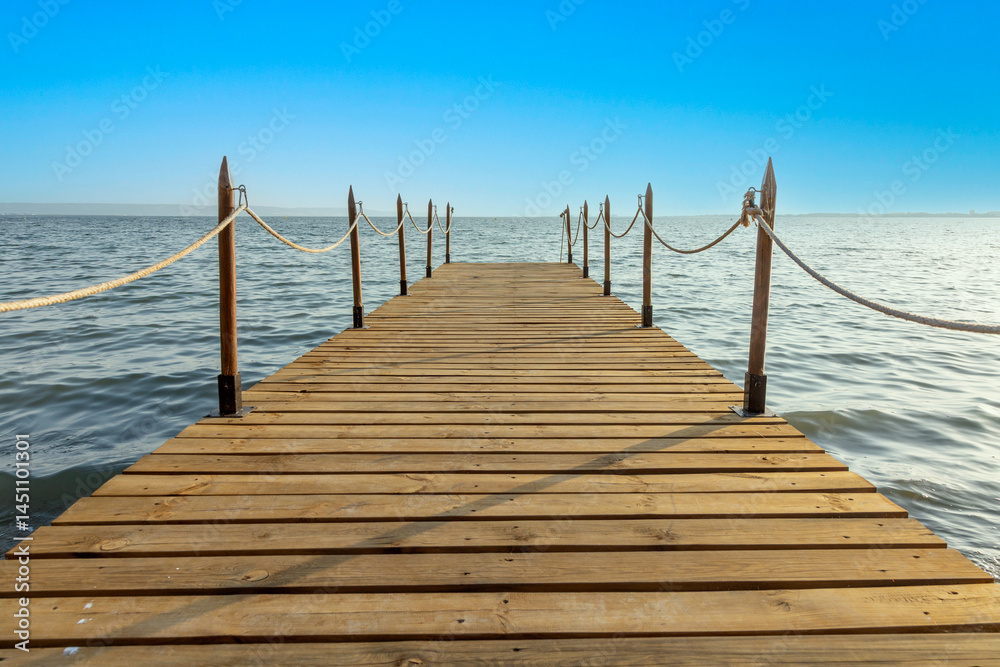 anding stage with view over the ocean