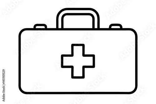 Essential Aid: A meticulously crafted illustration captures the essence of a first aid kit, a symbol of readiness and care for emergencies, offering solace and aid in times of need.