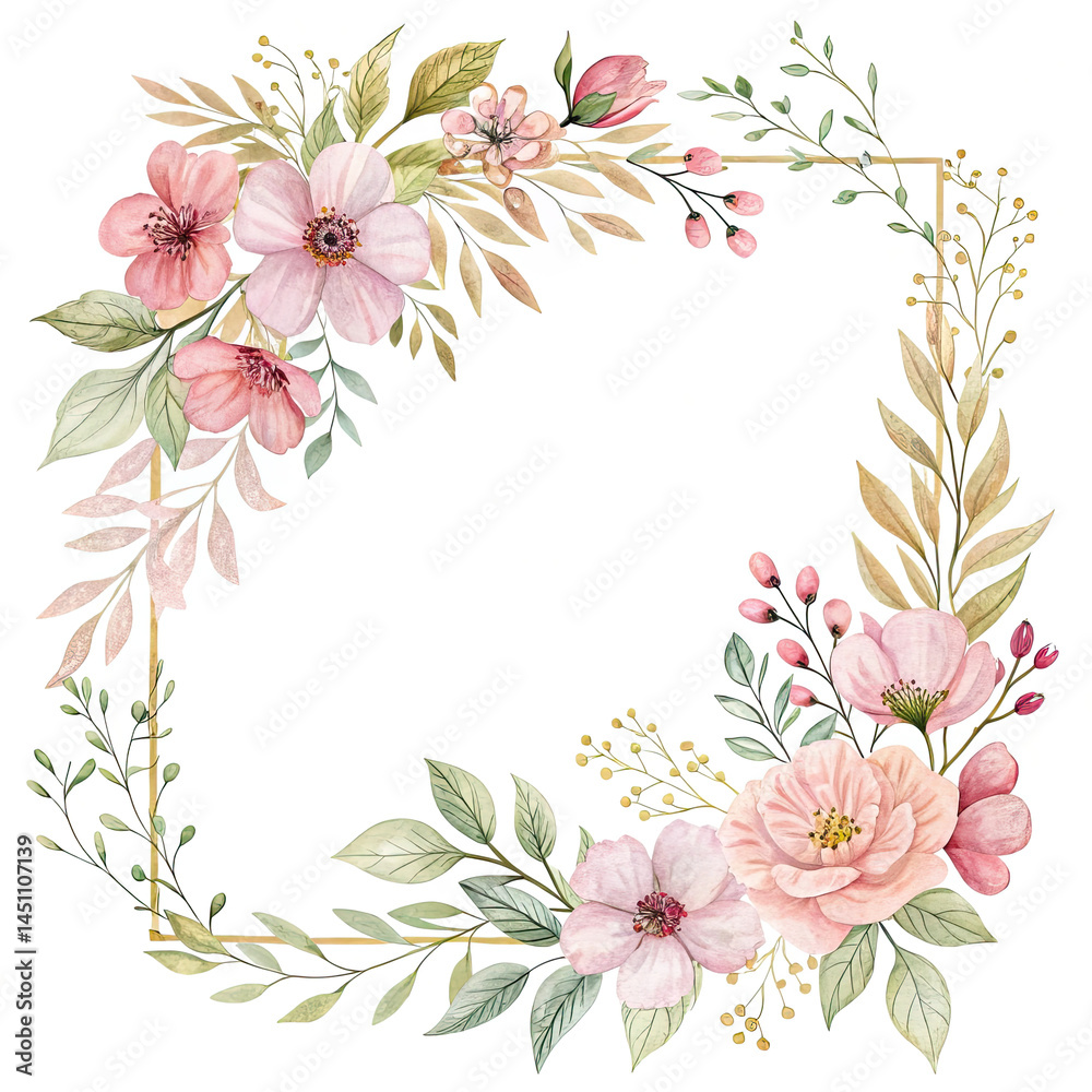 frame with flowers frame with flowers