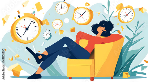 Relaxing, Time Flies, Enjoy Leisure