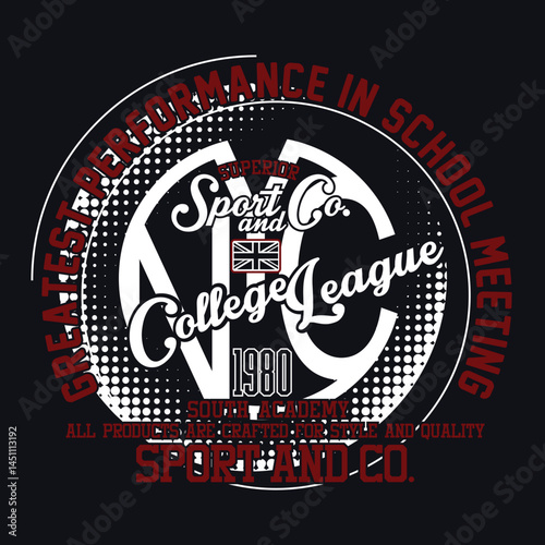 Athletic vector typography design featuring New York City and Brooklyn with bold sports styling, dynamic slogans, and motivational words that represent strength, discipline, and winning mindset.
