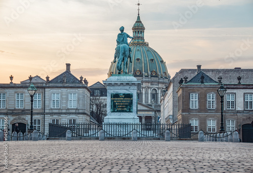 Photography Amalienborg Palace in Copenhagen, Denmark