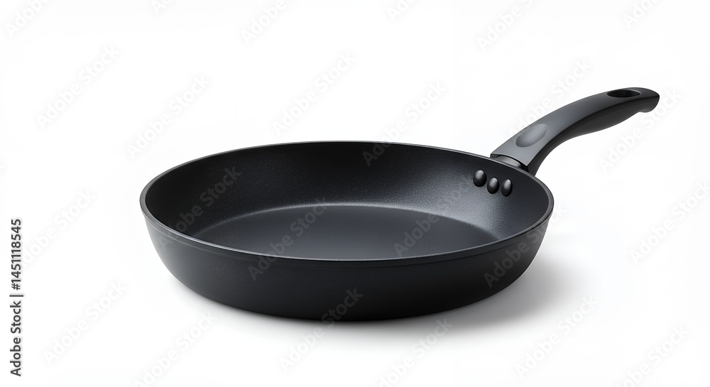 Black frying pan isolated image Black frying pan isolated image