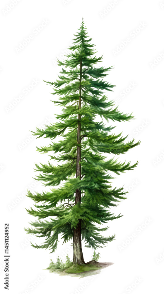 Green Fir Tree on White Background
Green Fir Tree on White Background