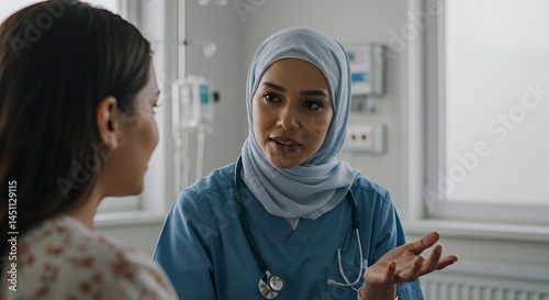 Wallpaper Mural Compassionate Healthcare Professional: Doctor and Patient Consultation Torontodigital.ca