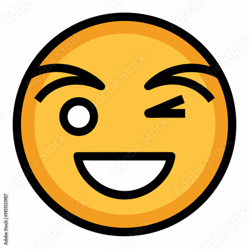Winking-face World Emoji Day Printable Graphic Design Fun Emoji Art for Posters, T-Shirts & More