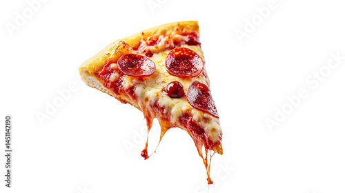 Delicious pizza margherita with melted mozzarella cheese. Italian Cuisine. Food background. Freshly baked, served on a wooden board. Restaurant menu, advertising, poster concept.