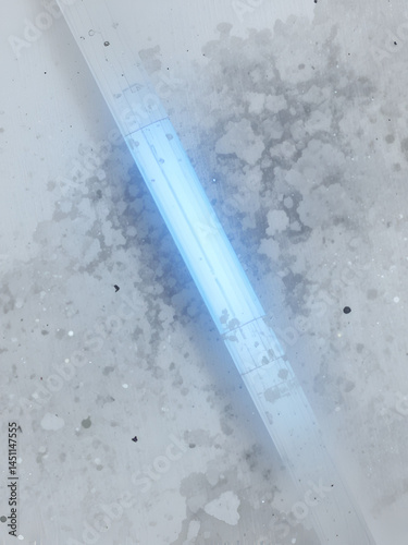 Blue light blocking isolated on white background