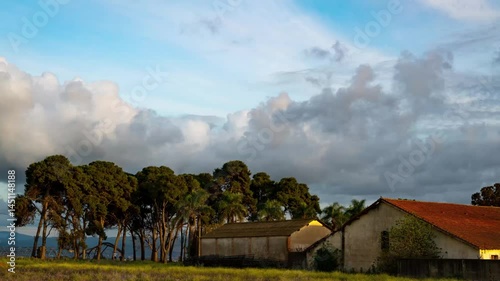 landscape with clouds