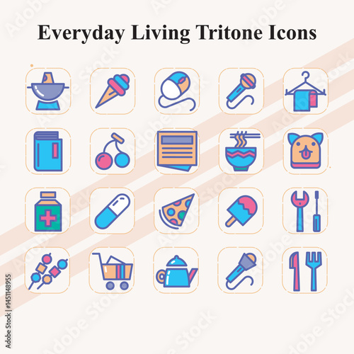 Everyday Living Tritone Icon Set