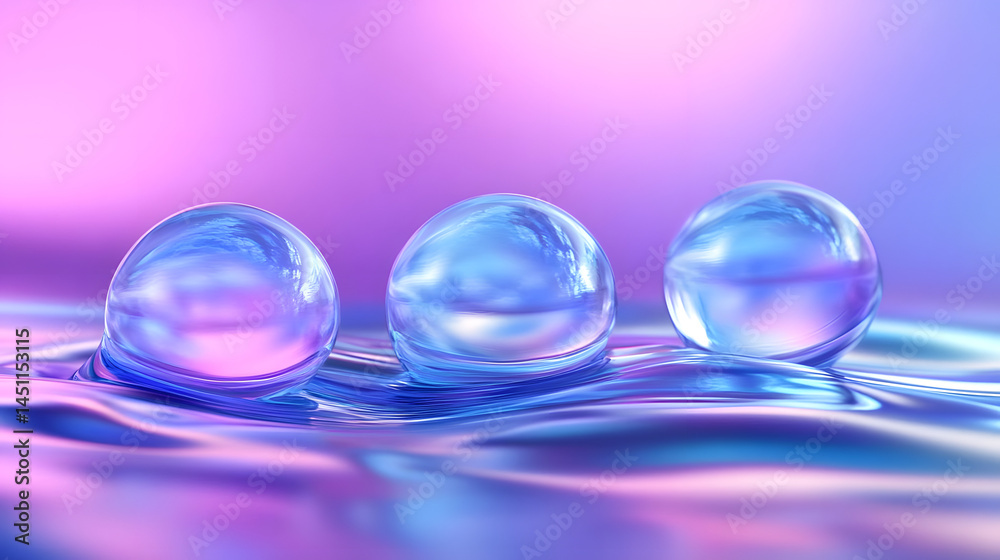 Spheres Float on Iridescent Liquid Spheres Float on Iridescent Liquid
