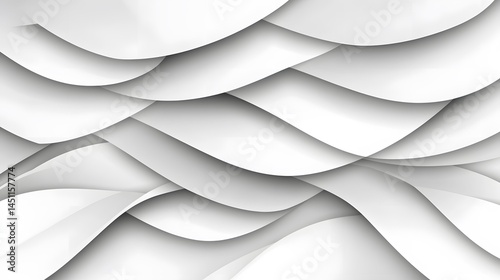 Wallpaper Mural Abstract White Wave Layers Background Design Torontodigital.ca