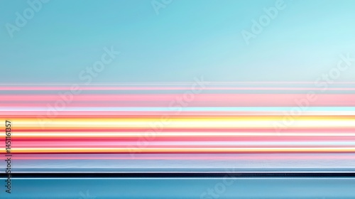 Colorful Light Trails Long Exposure Photography